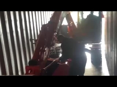 발굴기를 부착하고 고정